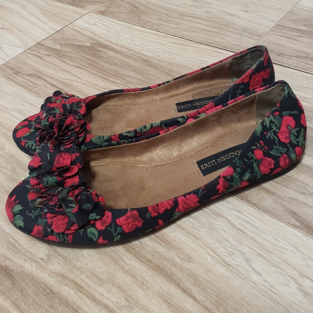 Steve Madden Floral Ballet Flats - Picture 2 of 3